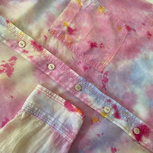 Pilcro by Anthropologie The Cate Long Sleeve Button Up Shirt Size Medium - Picture 8 of 17